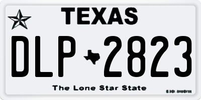 TX license plate DLP2823