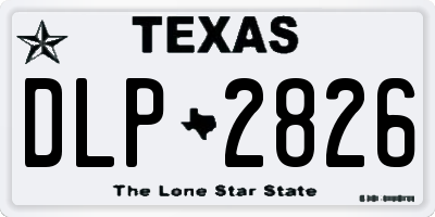TX license plate DLP2826