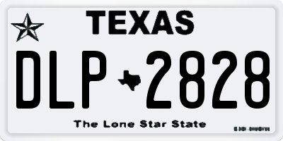 TX license plate DLP2828