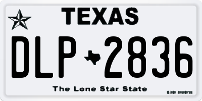 TX license plate DLP2836