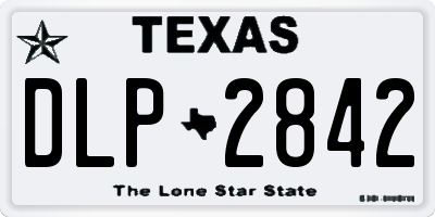 TX license plate DLP2842
