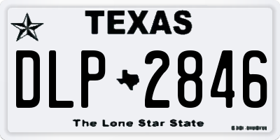 TX license plate DLP2846