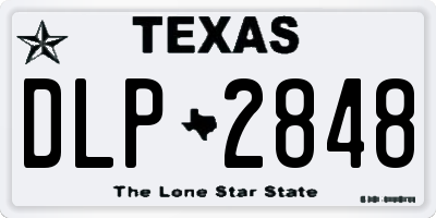TX license plate DLP2848