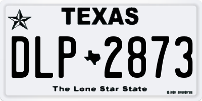 TX license plate DLP2873