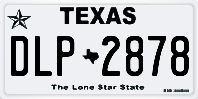 TX license plate DLP2878