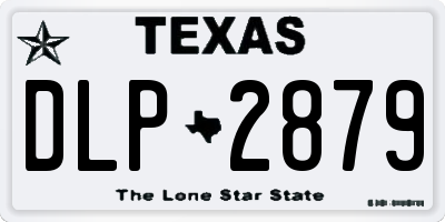 TX license plate DLP2879