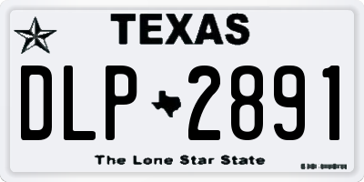 TX license plate DLP2891