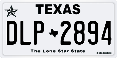 TX license plate DLP2894