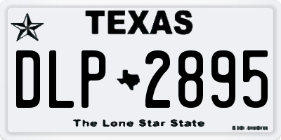 TX license plate DLP2895