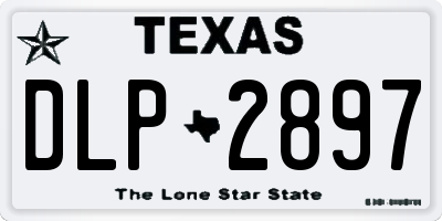 TX license plate DLP2897