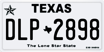 TX license plate DLP2898