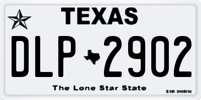 TX license plate DLP2902