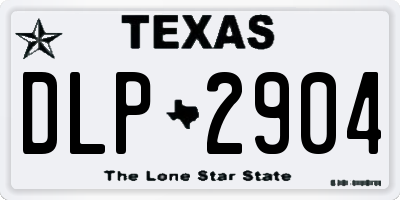 TX license plate DLP2904