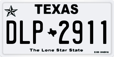 TX license plate DLP2911