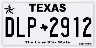 TX license plate DLP2912