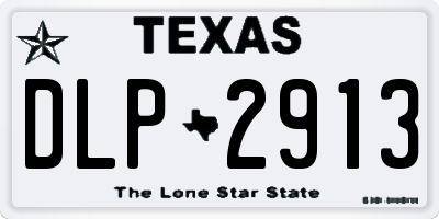 TX license plate DLP2913