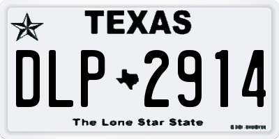 TX license plate DLP2914