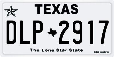TX license plate DLP2917