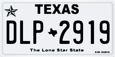 TX license plate DLP2919