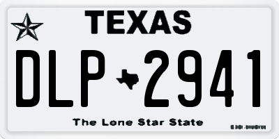 TX license plate DLP2941