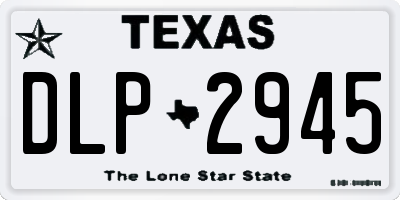 TX license plate DLP2945