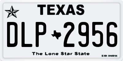 TX license plate DLP2956