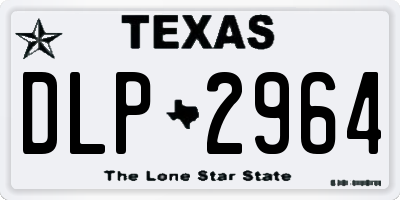TX license plate DLP2964