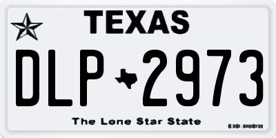 TX license plate DLP2973