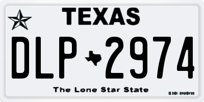 TX license plate DLP2974