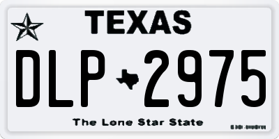 TX license plate DLP2975