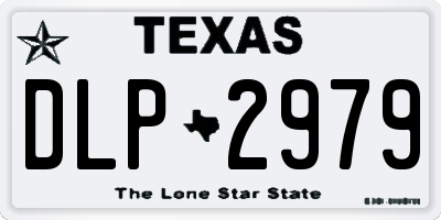 TX license plate DLP2979