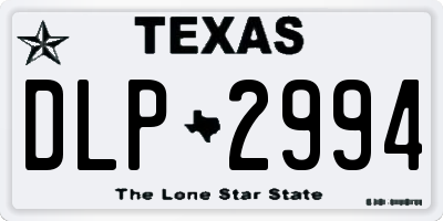 TX license plate DLP2994