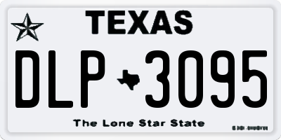 TX license plate DLP3095