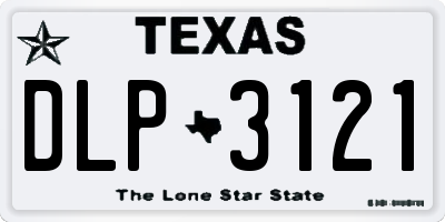 TX license plate DLP3121