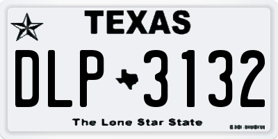 TX license plate DLP3132