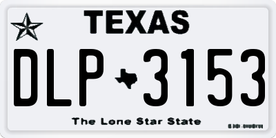 TX license plate DLP3153