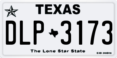 TX license plate DLP3173