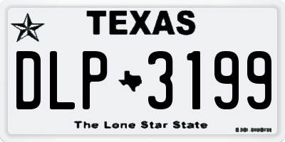 TX license plate DLP3199