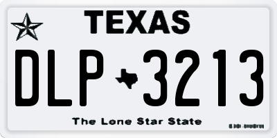 TX license plate DLP3213