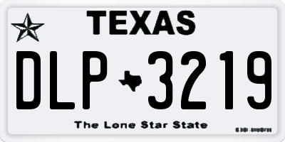 TX license plate DLP3219