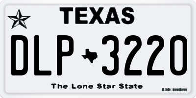 TX license plate DLP3220