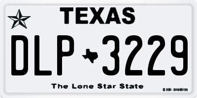 TX license plate DLP3229