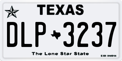 TX license plate DLP3237