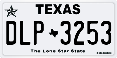 TX license plate DLP3253