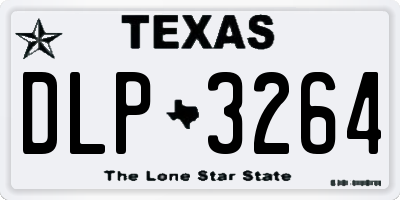 TX license plate DLP3264