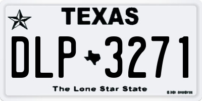 TX license plate DLP3271