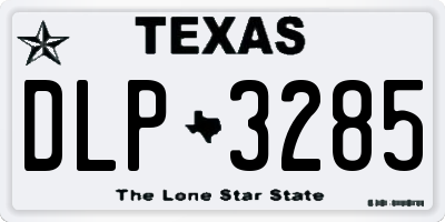 TX license plate DLP3285