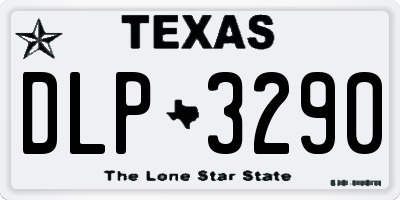 TX license plate DLP3290