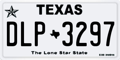 TX license plate DLP3297