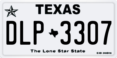 TX license plate DLP3307